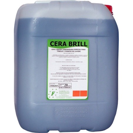 Cera líquida especial para túneles y puentes de labado. Comprar detergentes, champú, abrillantador en VenusCatalogo.com