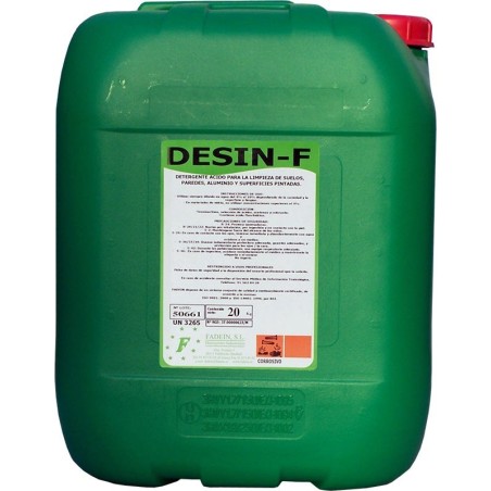 Detergente ácido concentrado para la limpieza de aluminios, suelos y paredes. VenusCatalogo.com