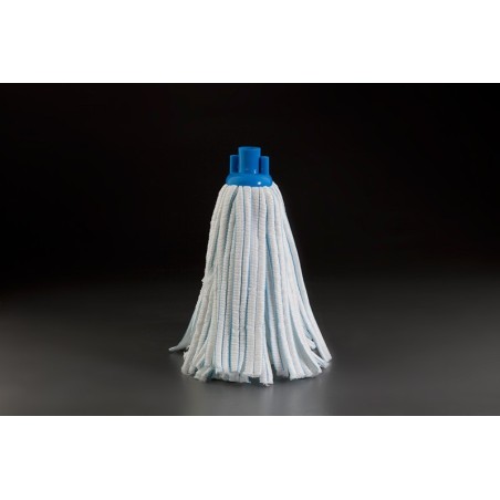 Fregona viscosa de tiras dobles azul 140g. Compra accesorios de baño industriales en VenusCatalogo.com