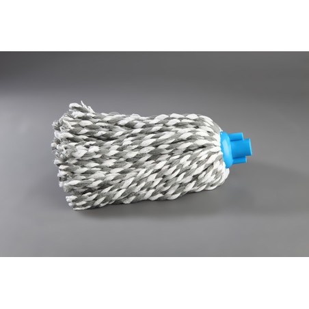 Fregona microfibra blanca-gris 115g. Compra accesorios de baño industriales en VenusCatalogo.com