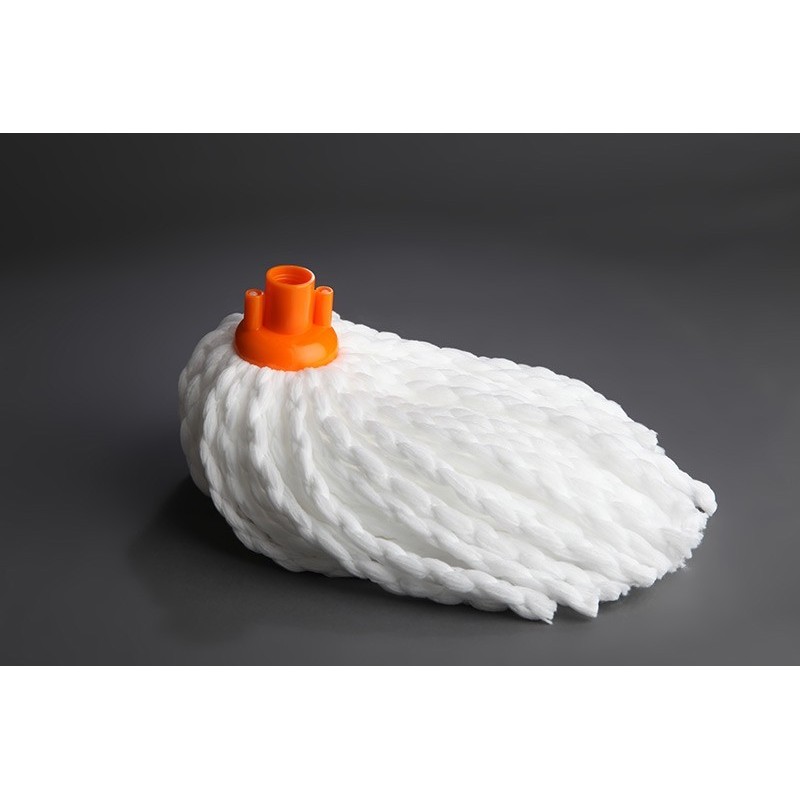 Fregona microfibra tiras blancas 115g. Compra accesorios de baño industriales en VenusCatalogo.com