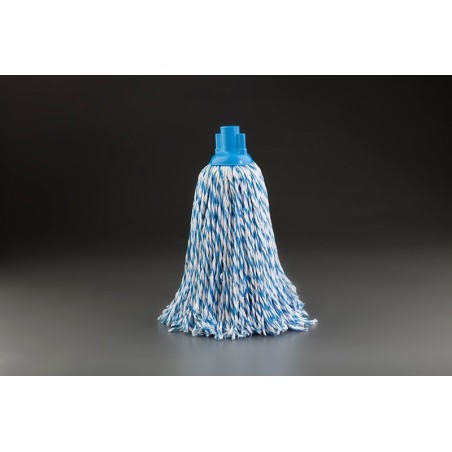 Fregona microfibra azul-blanco 180g (hccp). Compra accesorios de baño industriales en VenusCatalogo.com
