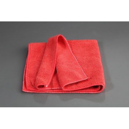 Bayeta microfibra 38x40 roja (pack 20) hccp. Compra accesorios de baño industriales en VenusCatalogo.com
