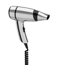 Secador de pelo BRITTONY Cromado con Enchufe 1600w. Compra accesorios de baño para colectividades en VenusCatalogo.com