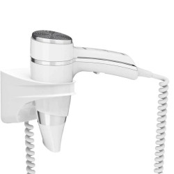 Secador de pelo BRITTONY Blanco con Soporte Básico 1600w. Compra accesorios de baño para colectividades en VenusCatalogo.com
