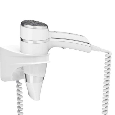 Secador de pelo BRITTONY Blanco con Soporte Básico 1600w. Compra accesorios de baño para colectividades en VenusCatalogo.com