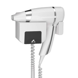 Secador de pelo BRITTONY Blanco con Soporte Frontal 1600w . Compra accesorios de baño para colectividades en VenusCatalogo.com