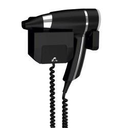 Secador de pelo BRITTONY Negro con Soporte Frontal 1600w. Compra accesorios de baño para colectividades en VenusCatalogo.com