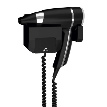 Secador de pelo BRITTONY Negro con Soporte Frontal 1600w. Compra accesorios de baño para colectividades en VenusCatalogo.com