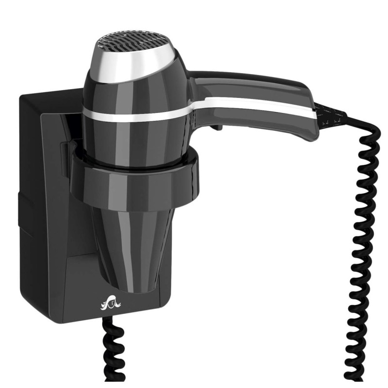 Secador de pelo CLIPPER Negro con Soporte 1400w. Compra accesorios de baño para colectividades en VenusCatalogo.com Secador de pelo CLIPPER Negro con Soporte 1400w. Compra accesorios de baño para colectividades en VenusCatalogo.com