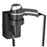 Secador de pelo CLIPPER Negro con Soporte 1400w. Compra accesorios de baño para colectividades en VenusCatalogo.com