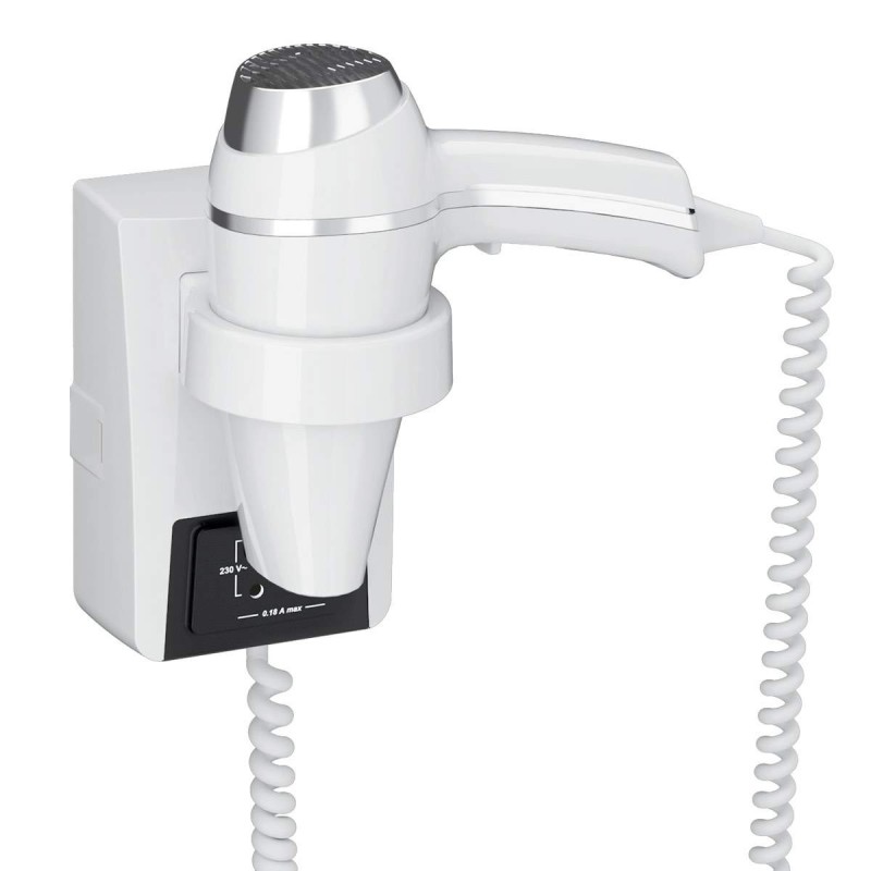Secador de pelo CLIPPER Blanco con Soporte y Toma de Afeitar 1400w - VenusCatalogo.com Secador de pelo CLIPPER Blanco con Soporte y Toma de Afeitar 1400w - VenusCatalogo.com