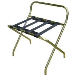 Soporte Maletas Metal Dorado Con Respaldo. Compra accesorios de baño para colectividades en VenusCatalogo.com