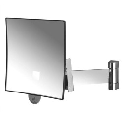 Espejo ECLIPS Con Luz Brazo Cromado Plano. Compra accesorios de baño para colectividades en VenusCatalogo.com