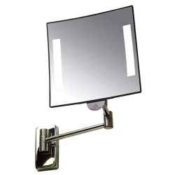 Espejo Aumento Con Luz Brazo Cromado Tubular. Compra accesorios de baño para colectividades en VenusCatalogo.com
