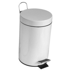Papelera Pedal Blanca 5 L. Compra accesorios de baño para colectividades en VenusCatalogo.com