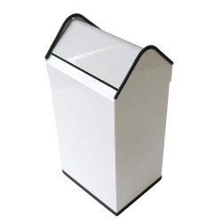 Papelera Rectangular Basculante Pintada 40 L. Compra accesorios de baño para colectividades en VenusCatalogo.com