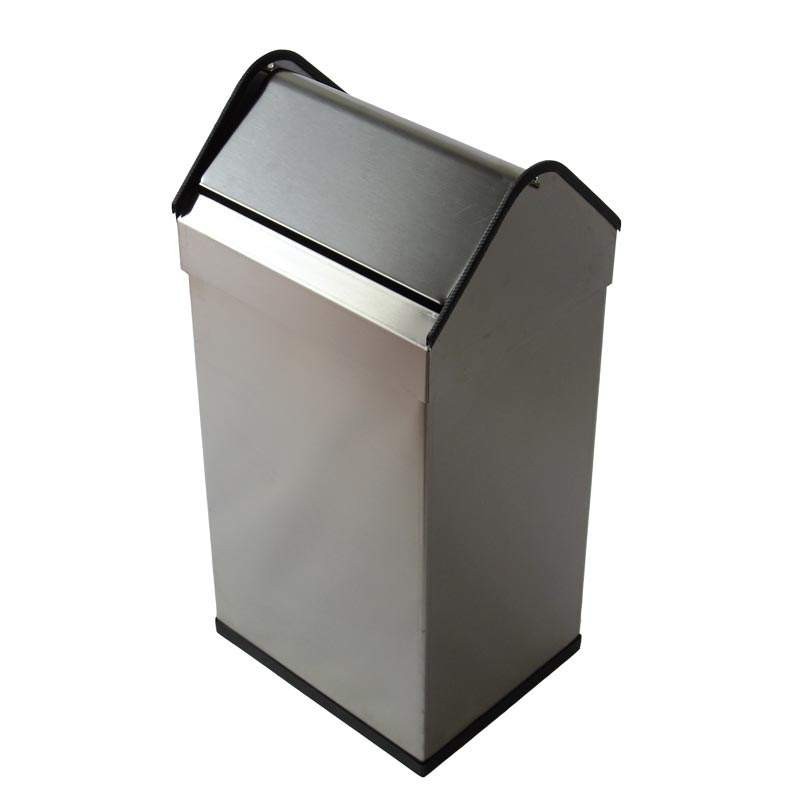 Papelera Rectangular Basculante Inox 40 L. Compra accesorios de baño para colectividades en VenusCatalogo.com Papelera Rectangular Basculante Inox 40 L. Compra accesorios de baño para colectividades en VenusCatalogo.com