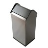Papelera Rectangular Basculante Inox 40 L. Compra accesorios de baño para colectividades en VenusCatalogo.com