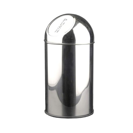 Papelera Push Inox Brillo 10 L. Compra accesorios de baño para colectividades en VenusCatalogo.com