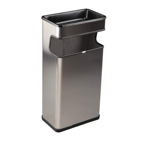 Papelera Cenicero Rectangular Inox 40 L. Compra accesorios de baño para colectividades en VenusCatalogo.com