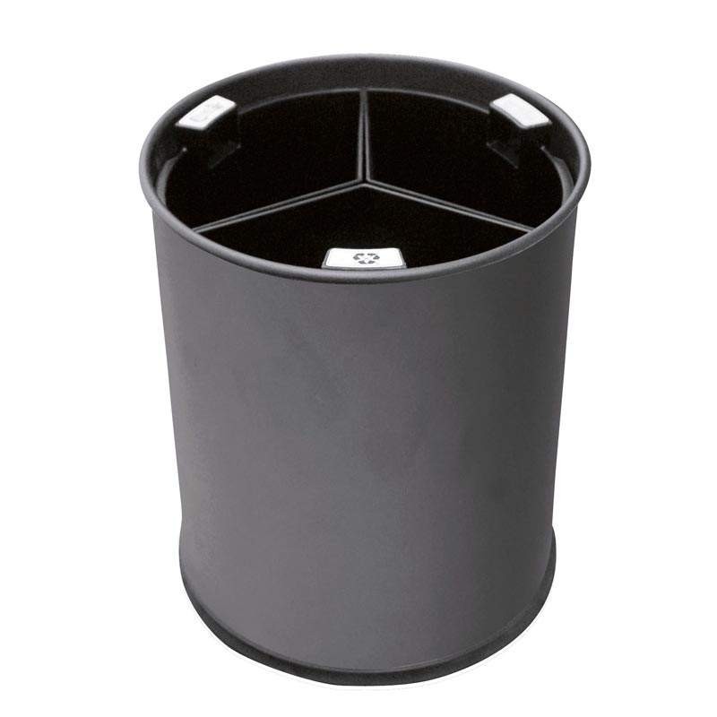 Papelera Redonda Negra 3 Cubos Negros 13 L. Compra accesorios de baño para colectividades en VenusCatalogo.com Papelera Redonda Negra 3 Cubos Negros 13 L. Compra accesorios de baño para colectividades en VenusCatalogo.com