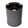 Papelera Redonda Negra 3 Cubos Negros 13 L. Compra accesorios de baño para colectividades en VenusCatalogo.com