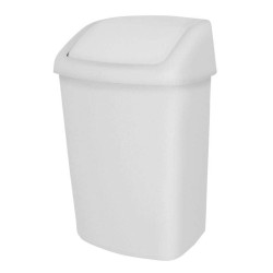 Papelera Tapa Basculante Blanca 25L. Compra accesorios de baño para colectividades en VenusCatalogo.com