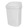 Papelera Tapa Basculante Blanca 25L. Compra accesorios de baño para colectividades en VenusCatalogo.com