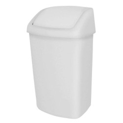 Papelera Tapa Basculante Blanca 50L. Compra accesorios de baño para colectividades en VenusCatalogo.com