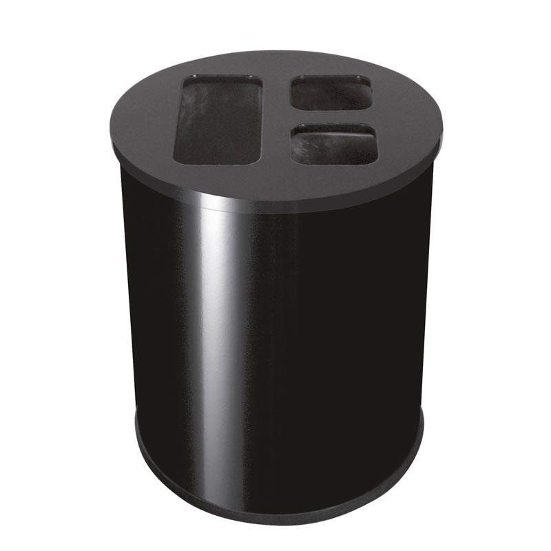 Cubo Negro Triselectivo 40 L. Compra accesorios de baño para colectividades en VenusCatalogo.com Cubo Negro Triselectivo 40 L. Compra accesorios de baño para colectividades en VenusCatalogo.com