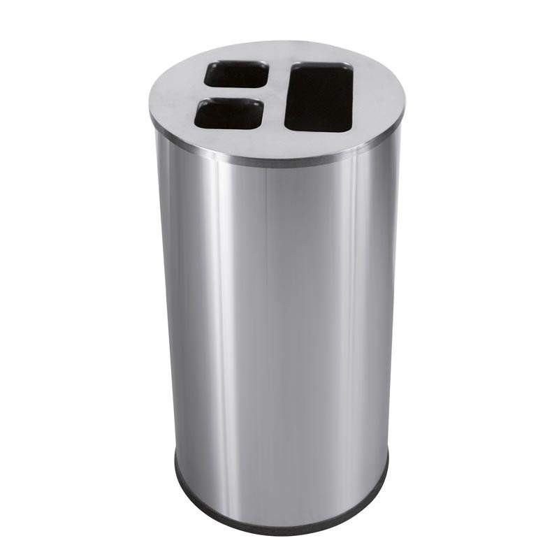 Cubo Inox Satinado Triselectivo 60 L. Compra accesorios de baño para colectividades en VenusCatalogo.com Cubo Inox Satinado Triselectivo 60 L. Compra accesorios de baño para colectividades en VenusCatalogo.com