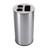 Cubo Inox Satinado Triselectivo 60 L. Compra accesorios de baño para colectividades en VenusCatalogo.com