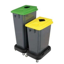 Contenedor Triselectivo (sin tapa) 80 L. Compra accesorios de baño para colectividades en VenusCatalogo.com