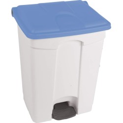 Contenedor a Pedal Plástico Tapa Azul 70L. Compra accesorios de baño para colectividades en VenusCatalogo.com