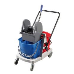 Carro Autoportante Doble Azul 2 x 18 L. Compra accesorios de baño para colectividades en VenusCatalogo.com