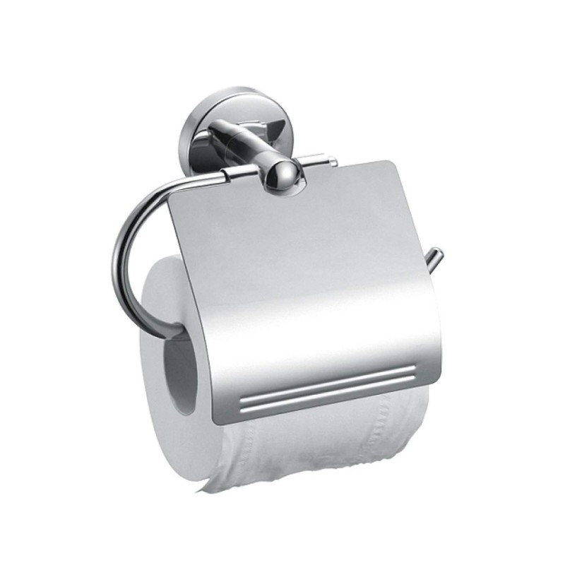 Portarrollos con Tapa Inox Brillo. Compra accesorios de baño para colectividades en VenusCatalogo.com