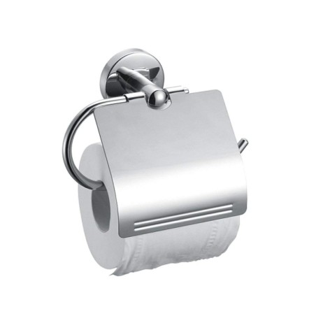 Portarrollos con Tapa Inox Brillo. Compra accesorios de baño para colectividades en VenusCatalogo.com