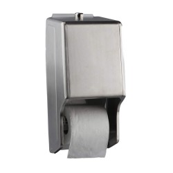 Portarrollos Doble INOX Satinado. Compra accesorios de baño para colectividades en VenusCatalogo.com