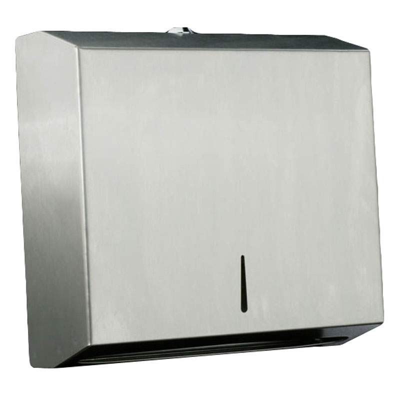 Dispensador Toallas Z Inox Satinado. Compra accesorios de baño para colectividades en VenusCatalogo.com