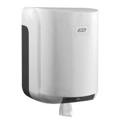 Dispensador de Papel Mecha Maxi CLEANLINE ABS Blanco. Compra accesorios de baño para colectividades en VenusCatalogo.com