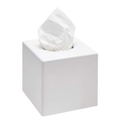 Dispensador Toallitas Faciales SANIBOX Cuadrado Blanco. Compra accesorios de baño para colectividades en VenusCatalogo.com