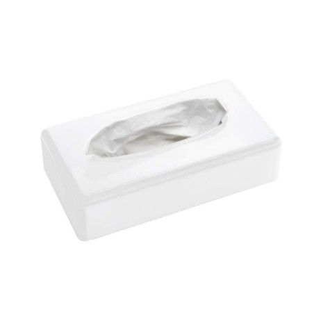 Dispensador Toallitas Faciales SANIBOX Rectangular Blanco. Compra accesorios de baño para colectividades en VenusCatalogo.com