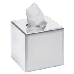Dispensador Toallitas Faciales SANIBOX Cuadrado Cromado. Compra accesorios de baño para colectividades en VenusCatalogo.com