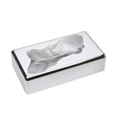 Dispensador Toallitas Faciales SANIBOX Rectangular Cromado. Compra accesorios de baño para colectividades en VenusCatalogo.com