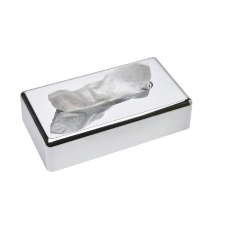 Dispensador Toallitas Faciales SANIBOX Rectangular Cromado. Compra accesorios de baño para colectividades en VenusCatalogo.com