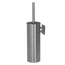 Escobillero Redondo Inox Satinado. Compra accesorios de baño para colectividades en VenusCatalogo.com