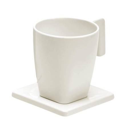 Taza y Plato MAESTRO 200 ml Marfil. Compra accesorios de baño para colectividades en VenusCatalogo.com