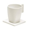 Taza y Plato MAESTRO 200 ml Marfil. Compra accesorios de baño para colectividades en VenusCatalogo.com