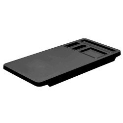 Bandeja MAESTRO Negra. Compra accesorios de baño para colectividades en VenusCatalogo.com